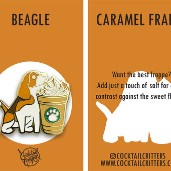 Dogs with Drinks Enamel Pins