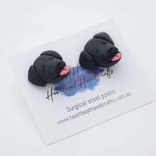 Load image into Gallery viewer, Handmade Polymer Clay Dog Stud Earrings - Multiple Breeds Available!
