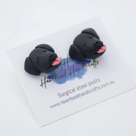 Handmade Polymer Clay Dog Stud Earrings - Multiple Breeds Available!