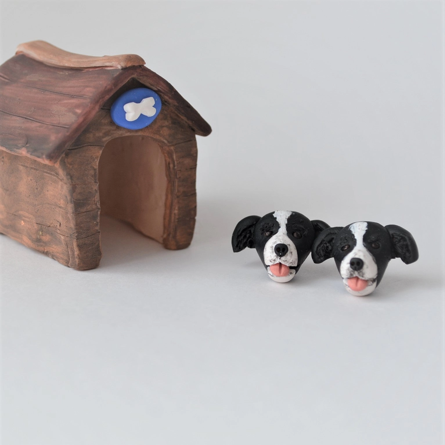 Handmade Polymer Clay Dog Stud Earrings - Multiple Breeds Available ...