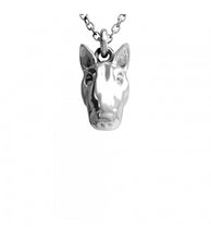 Load image into Gallery viewer, Dog Fever Sterling Silver Dog Head Pendants - Multiple Breeds Available
