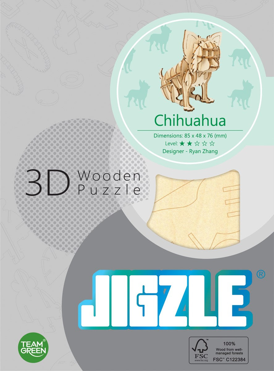 3D Wooden Dog Puzzles - Multiple Breeds!