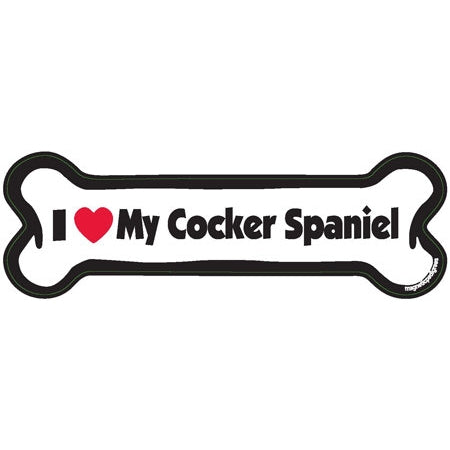 I <3 My Breed Dog Bone Magnet - Over 85 Breeds Available!