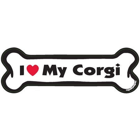 I <3 My Breed Dog Bone Magnet - Over 85 Breeds Available!