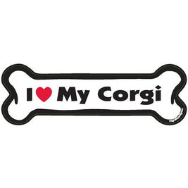 I <3 My Breed Dog Bone Magnet - Over 85 Breeds Available!