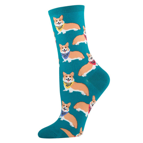 Corgi in Bandana Socks - Multiple Colors & Sizes!