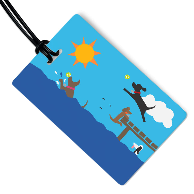 Dog Themed Luggage Tags from R. Nichols