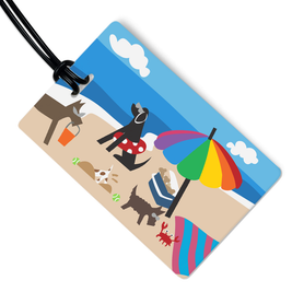 Dog Themed Luggage Tags from R. Nichols
