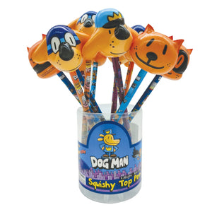 Dog Man Squishy Top Pens by Geddes