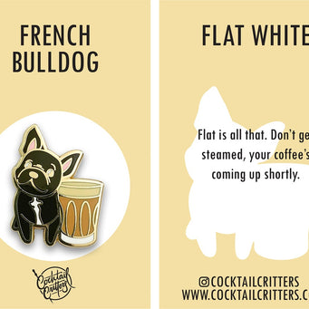 Dogs with Drinks Enamel Pins