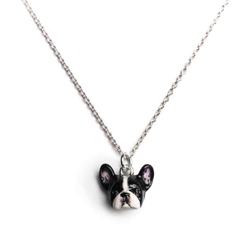 Enamel Dog Head Pendant