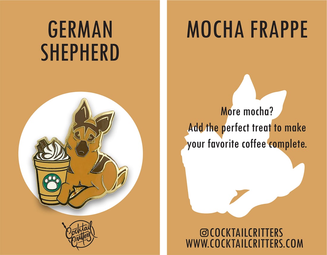 Dogs with Drinks Enamel Pins