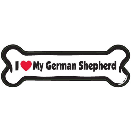 I <3 My Breed Dog Bone Magnet - Over 85 Breeds Available!