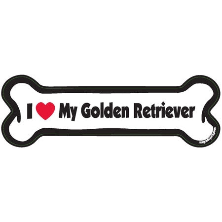 I <3 My Breed Dog Bone Magnet - Over 85 Breeds Available!