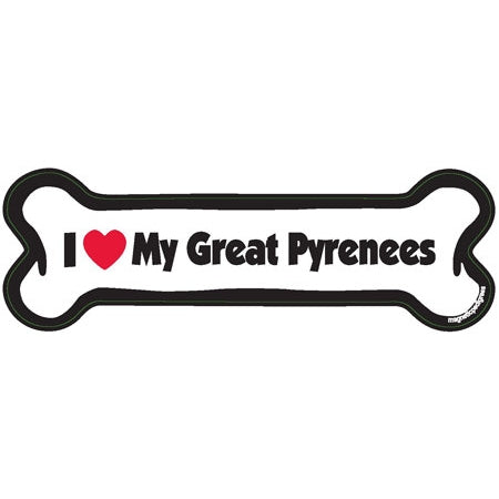 I <3 My Breed Dog Bone Magnet - Over 85 Breeds Available!