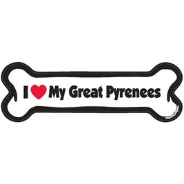 I <3 My Breed Dog Bone Magnet - Over 85 Breeds Available!