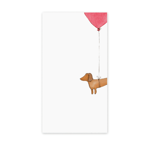 Hot Dog Balloon Notepad