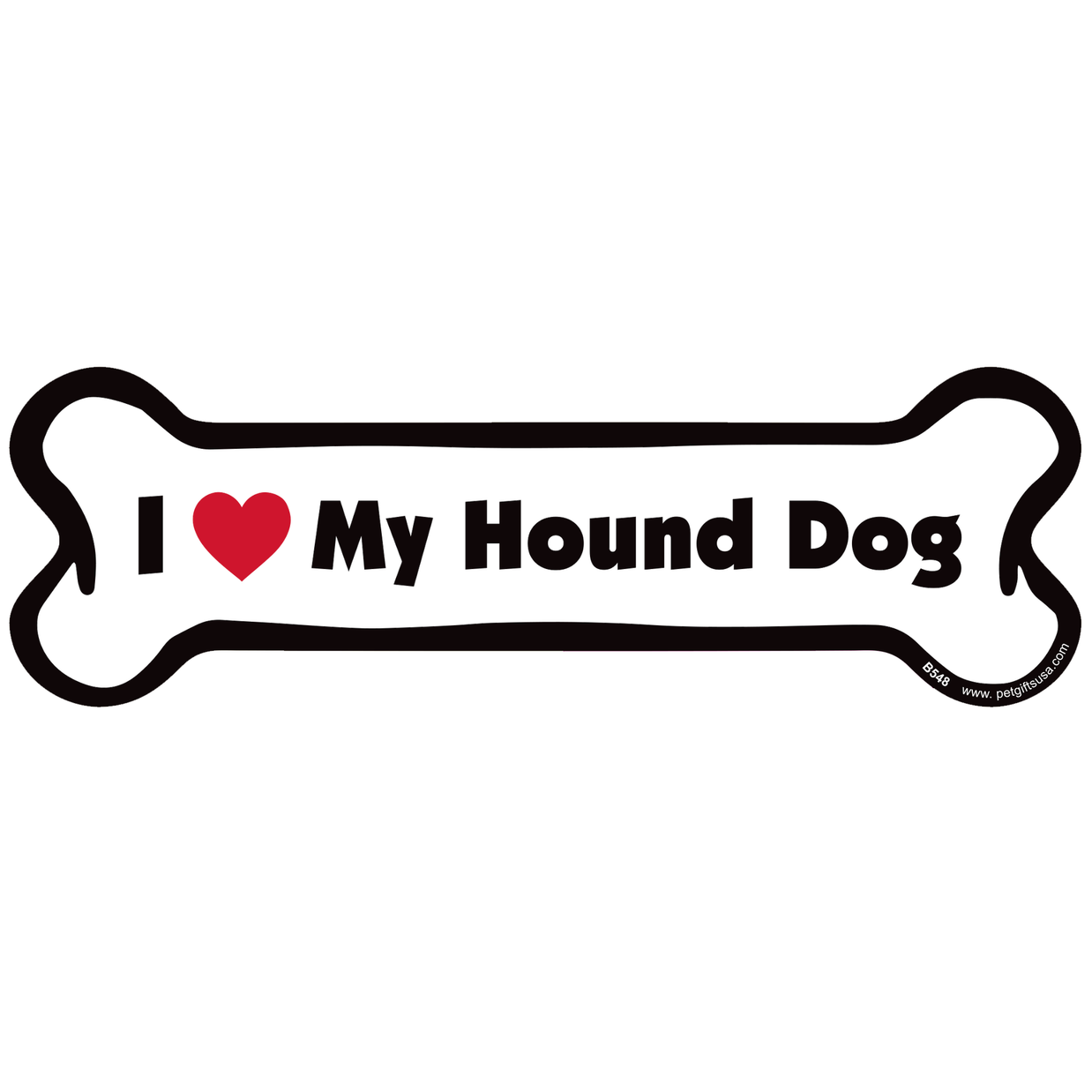 I <3 My Breed Dog Bone Magnet - Over 85 Breeds Available!