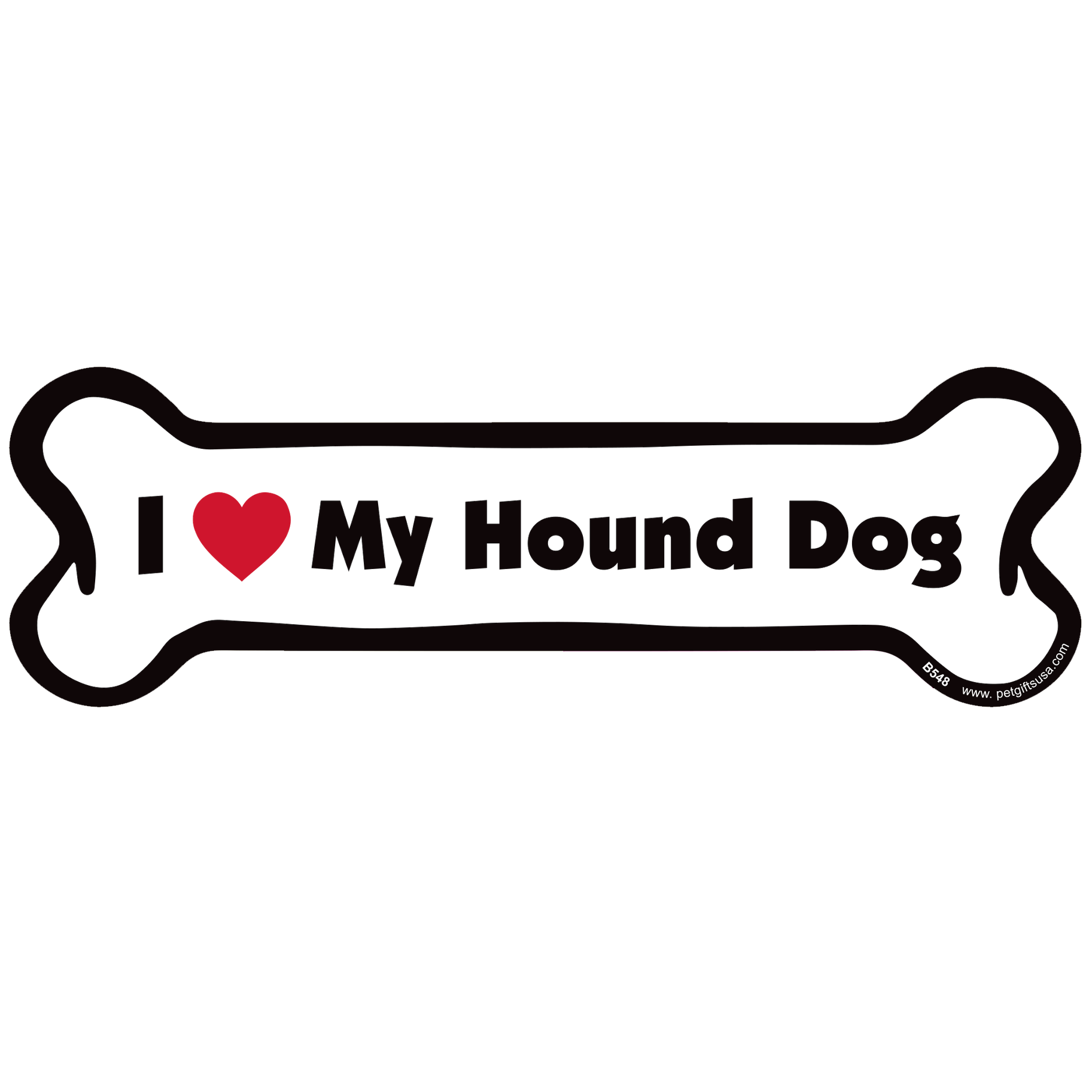 I <3 My Breed Dog Bone Magnet - Over 85 Breeds Available!