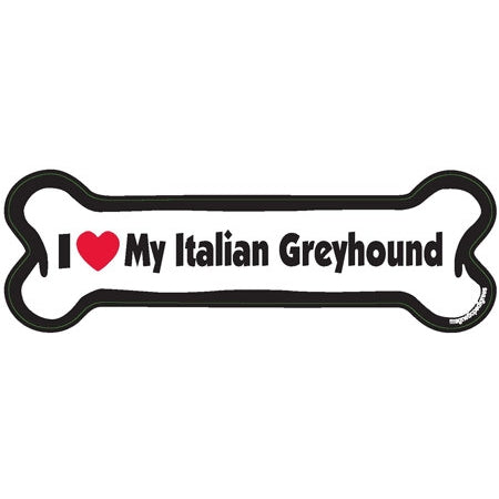I <3 My Breed Dog Bone Magnet - Over 85 Breeds Available!