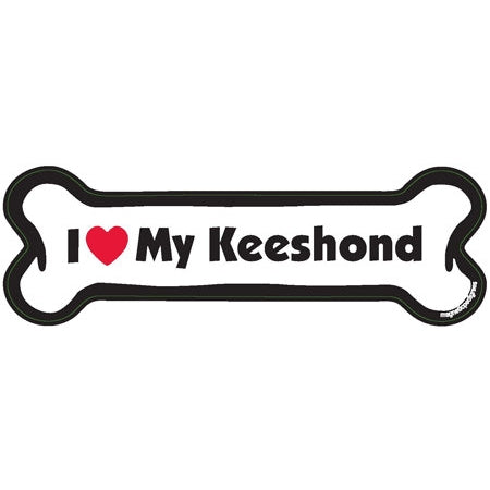 I <3 My Breed Dog Bone Magnet - Over 85 Breeds Available!