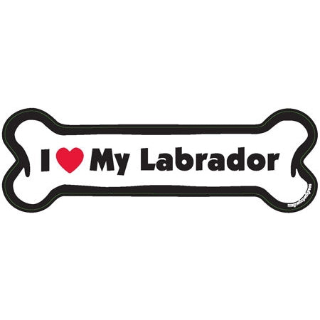 I <3 My Breed Dog Bone Magnet - Over 85 Breeds Available!