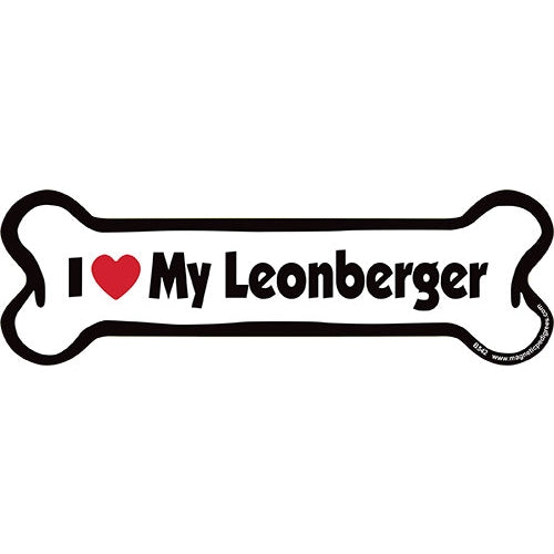 I <3 My Breed Dog Bone Magnet - Over 85 Breeds Available!
