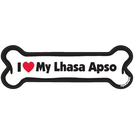 I <3 My Breed Dog Bone Magnet - Over 85 Breeds Available!