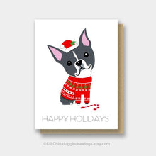 Load image into Gallery viewer, Happy Holidays Breed Specific Cards by Lili Chin

