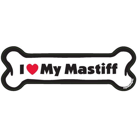 I <3 My Breed Dog Bone Magnet - Over 85 Breeds Available!