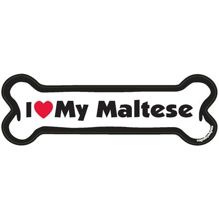 I <3 My Breed Dog Bone Magnet - Over 85 Breeds Available!
