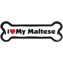 Load image into Gallery viewer, I &lt;3 My Breed Dog Bone Magnet - Over 85 Breeds Available!
