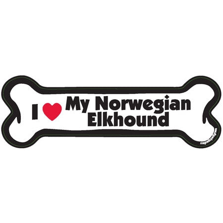 I <3 My Breed Dog Bone Magnet - Over 85 Breeds Available!