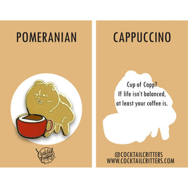 Dogs with Drinks Enamel Pins