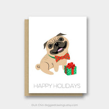Load image into Gallery viewer, Happy Holidays Breed Specific Cards by Lili Chin
