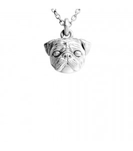 Dog Fever Sterling Silver Dog Head Pendant - Multiple Breeds Available