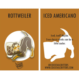 Dogs with Drinks Enamel Pins