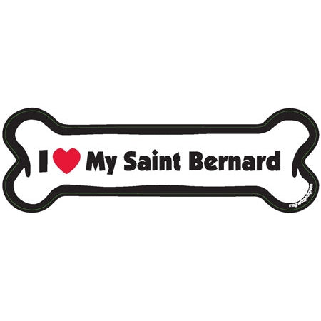 I <3 My Breed Dog Bone Magnet - Over 85 Breeds Available!
