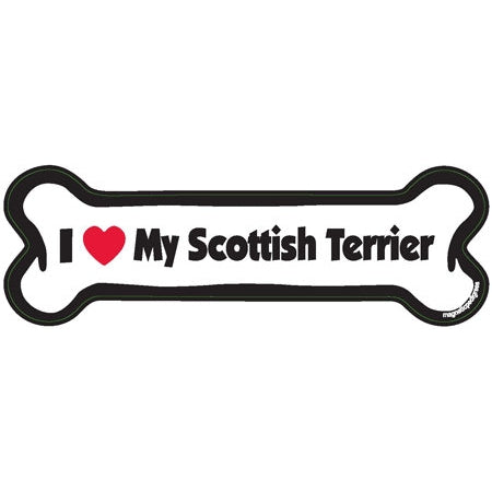 I <3 My Breed Dog Bone Magnet - Over 85 Breeds Available!