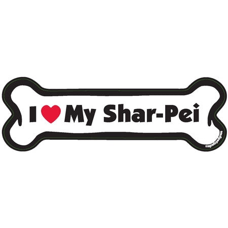 I <3 My Breed Dog Bone Magnet - Over 85 Breeds Available!