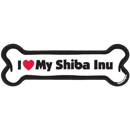 I <3 My Breed Dog Bone Magnet - Over 85 Breeds Available!