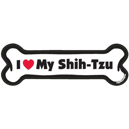 I <3 My Breed Dog Bone Magnet - Over 85 Breeds Available!
