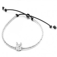 Load image into Gallery viewer, Dog Fever Sterling Silver Dog Head Bracelets - Multiple Breeds Available
