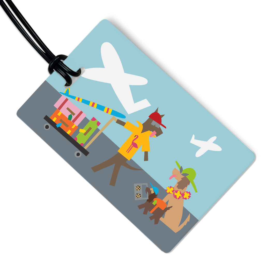Dog Themed Luggage Tags from R. Nichols