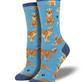 Golden Retrievers Socks in Multiple Colors!